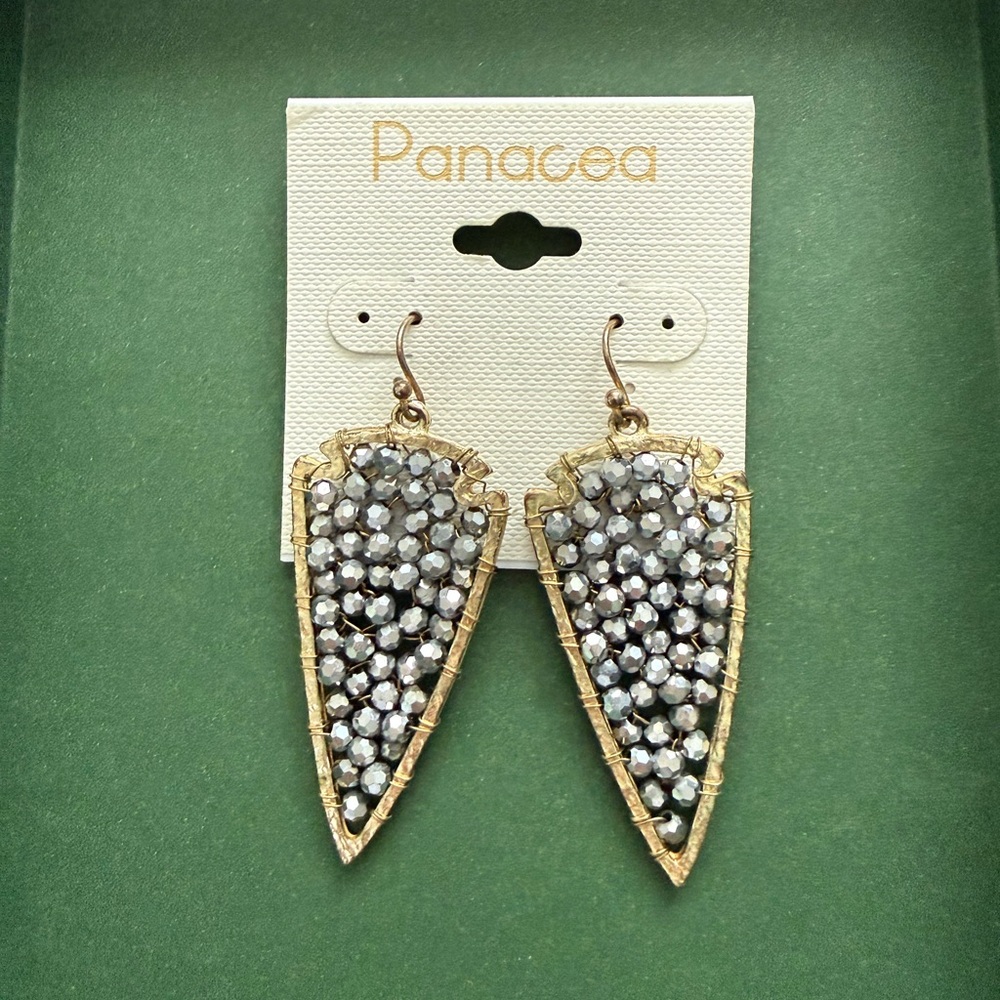 Panacea Cache Gold and Silver Statement Earrings